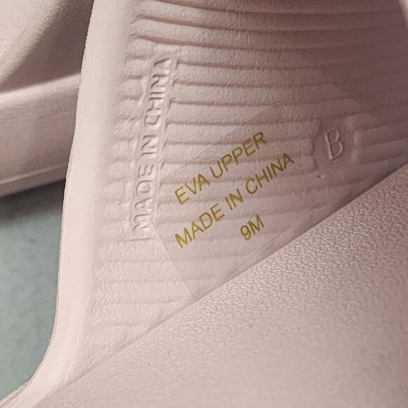 J SLIDES PINK EVA SQUISH BEACH SLIDES Women's Size 9 NEW IN BOX - Picture 7 of 8